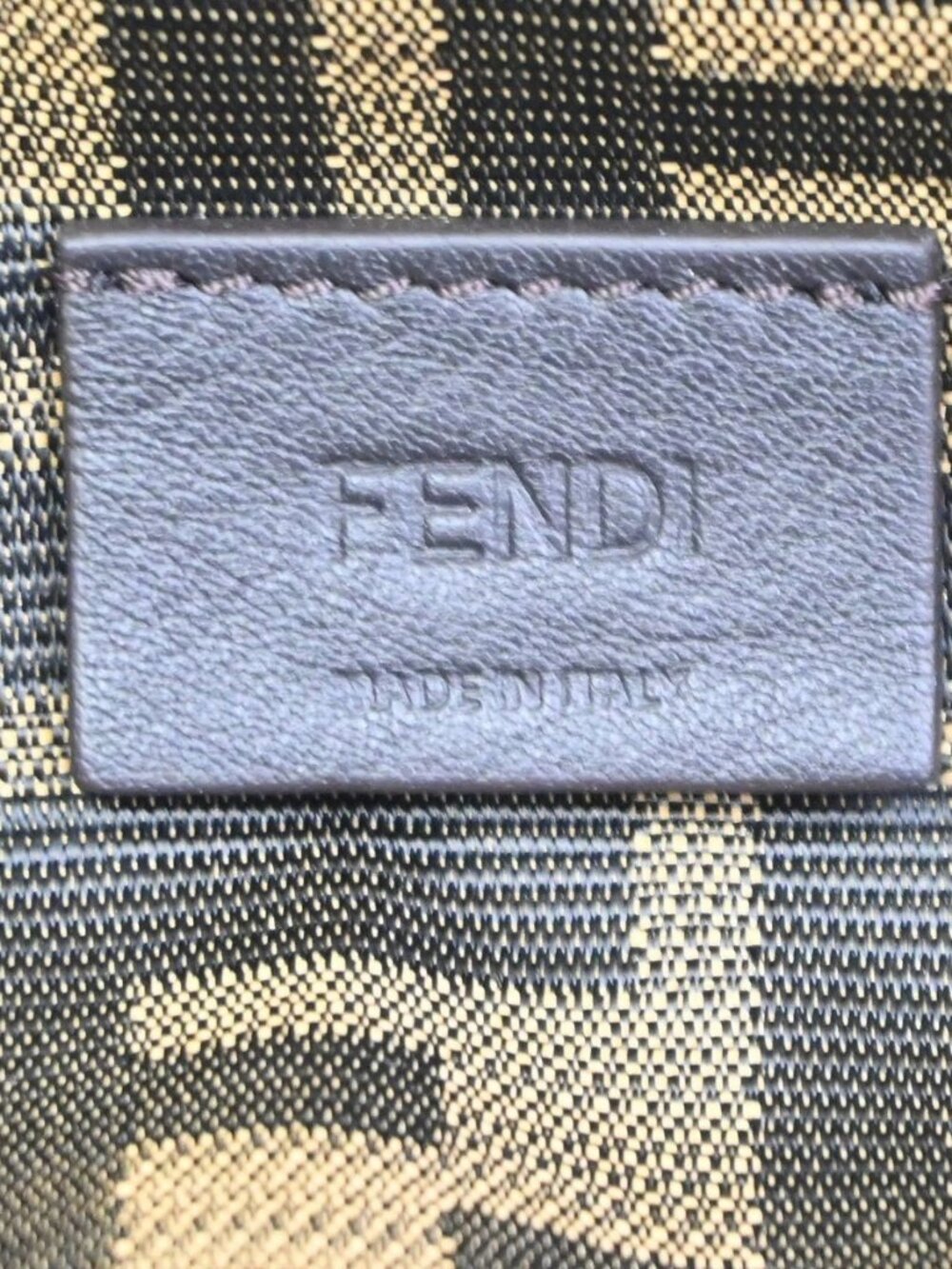 FENDI Square Clutch Pouch Bag Nylon Leather Multicolor Orange GHW Italy 36KD680 - Picture 12 of 14